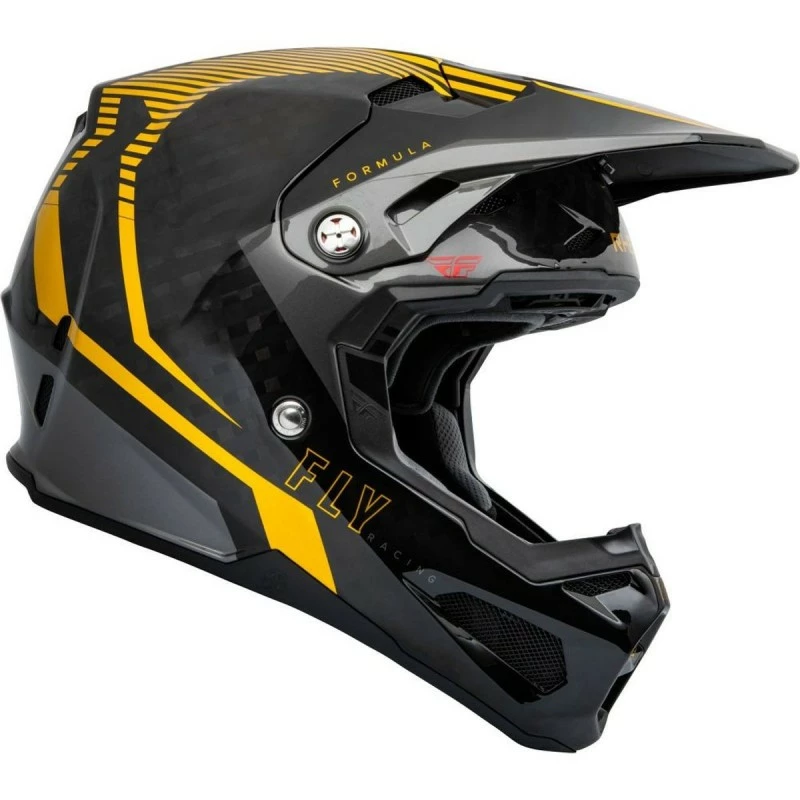 CASQUE FLY FORMULA CARBONE TRACER GOLD/NOIR 2023 1 CASQUE FLY FORMULA CARBONE TRACER GOLD/NOIR 2023