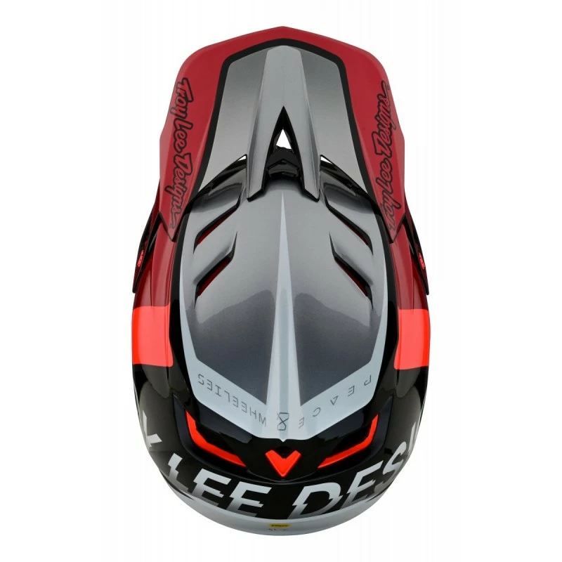 CASQUE TLD D4 COMPOSITE MIPS QUALIFIER SILVER / RED 2022 3 CASQUE TLD D4 COMPOSITE MIPS QUALIFIER SILVER / RED 2022 – Image 3