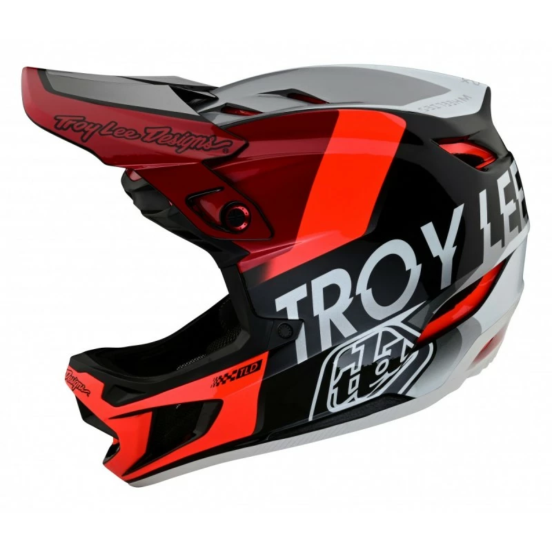 CASQUE TLD D4 COMPOSITE MIPS QUALIFIER SILVER / RED 2022 4 CASQUE TLD D4 COMPOSITE MIPS QUALIFIER SILVER / RED 2022 – Image 4