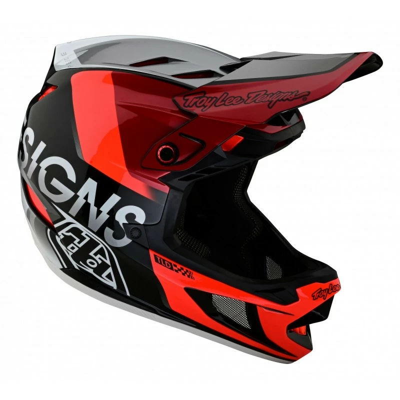 CASQUE TLD D4 COMPOSITE MIPS QUALIFIER SILVER / RED 2022 1 CASQUE TLD D4 COMPOSITE MIPS QUALIFIER SILVER / RED 2022